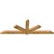 Ekena Millwork Kennewick Rough Sawn Timber Gable Bracket, Western Red Cedar, 108"W x 36"H x 4"D x 6"F, 8/12 Pitch GBW108X36X0406KEN00RWR - alternate 5